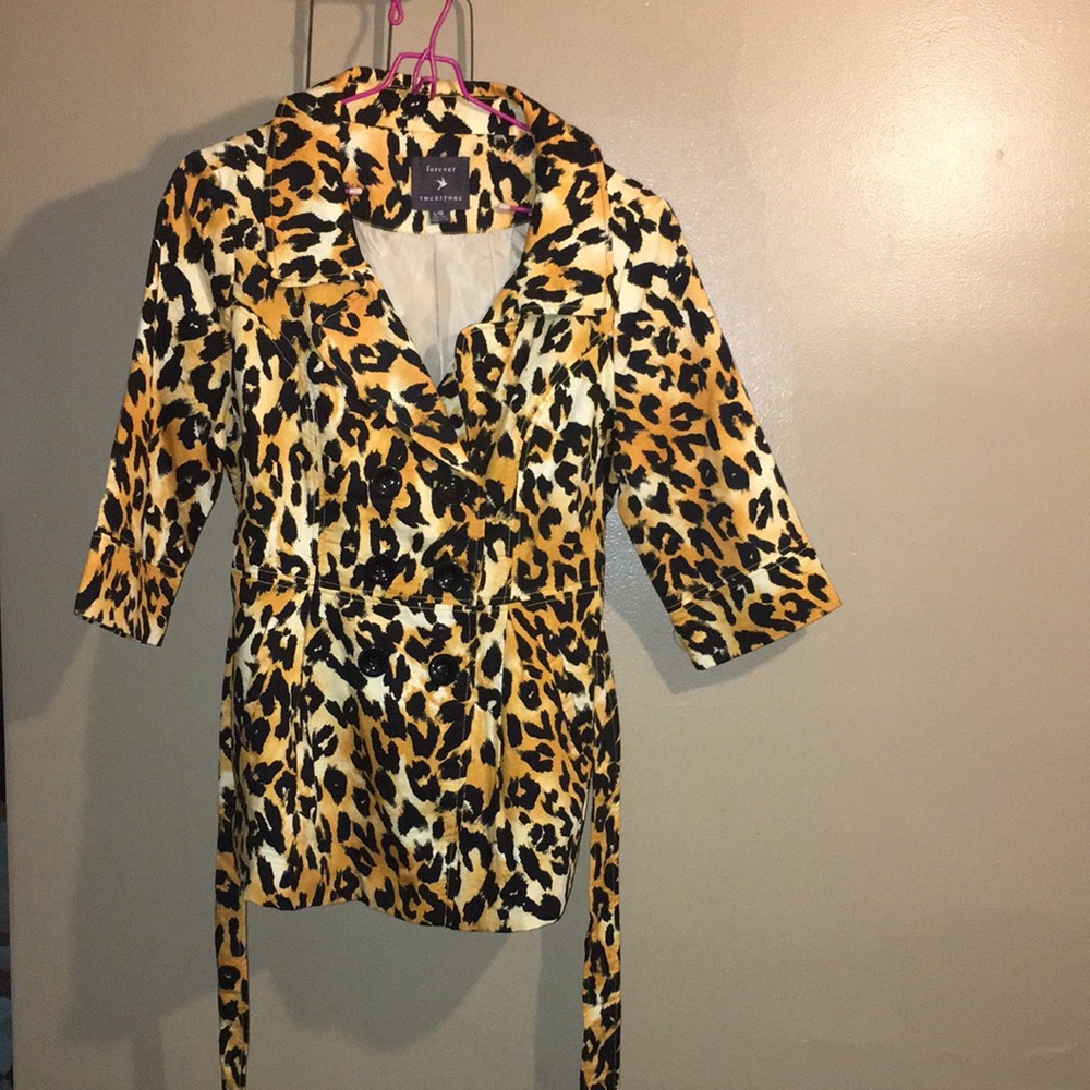 Cheetah print jacket
